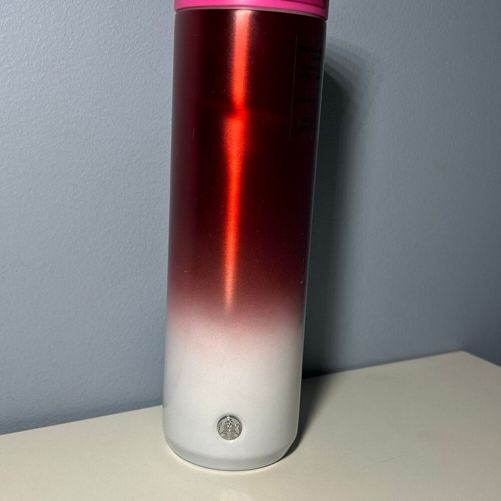 Starbucks 2021 Holiday Collection Pink Ombré 20 oz Insulated Tumbler NWT